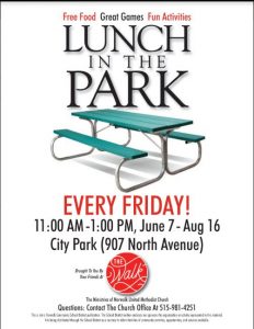 Lunch in the Park infographic
