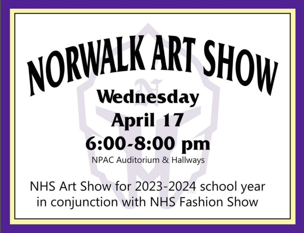 Norwalk Art Show Wednesday April 17 6:00 - 7:00 PM