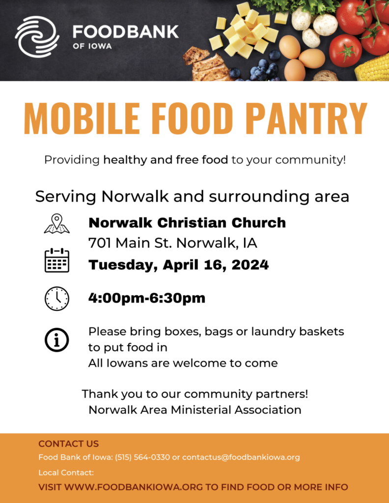 April 16th Mobile Food Pantry